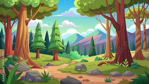 seamless-cartoon-forest-landscape--hand-draw-with