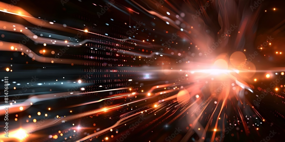 Fototapeta premium Developing software using digital information and technology. Concept Software Development, Digital Information, Technology, Coding, Programming