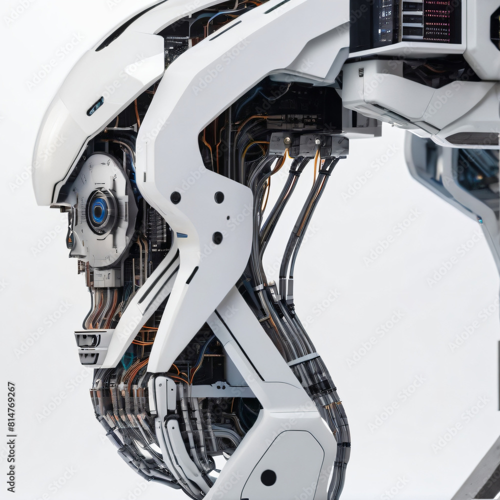 Fototapeta premium abstract background, technology, future, Artificial Intelligence, science, space, energy, imagination, web