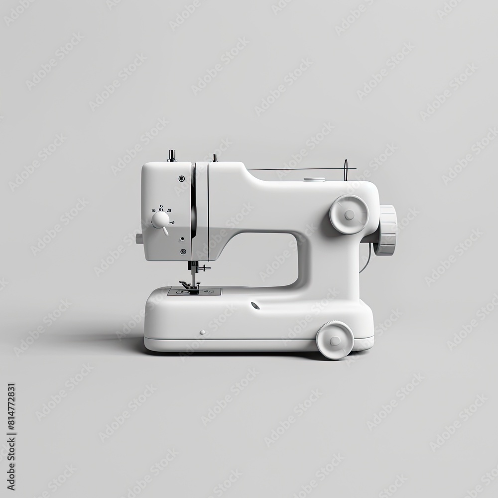 A white sewing machine ideal for crafting projects