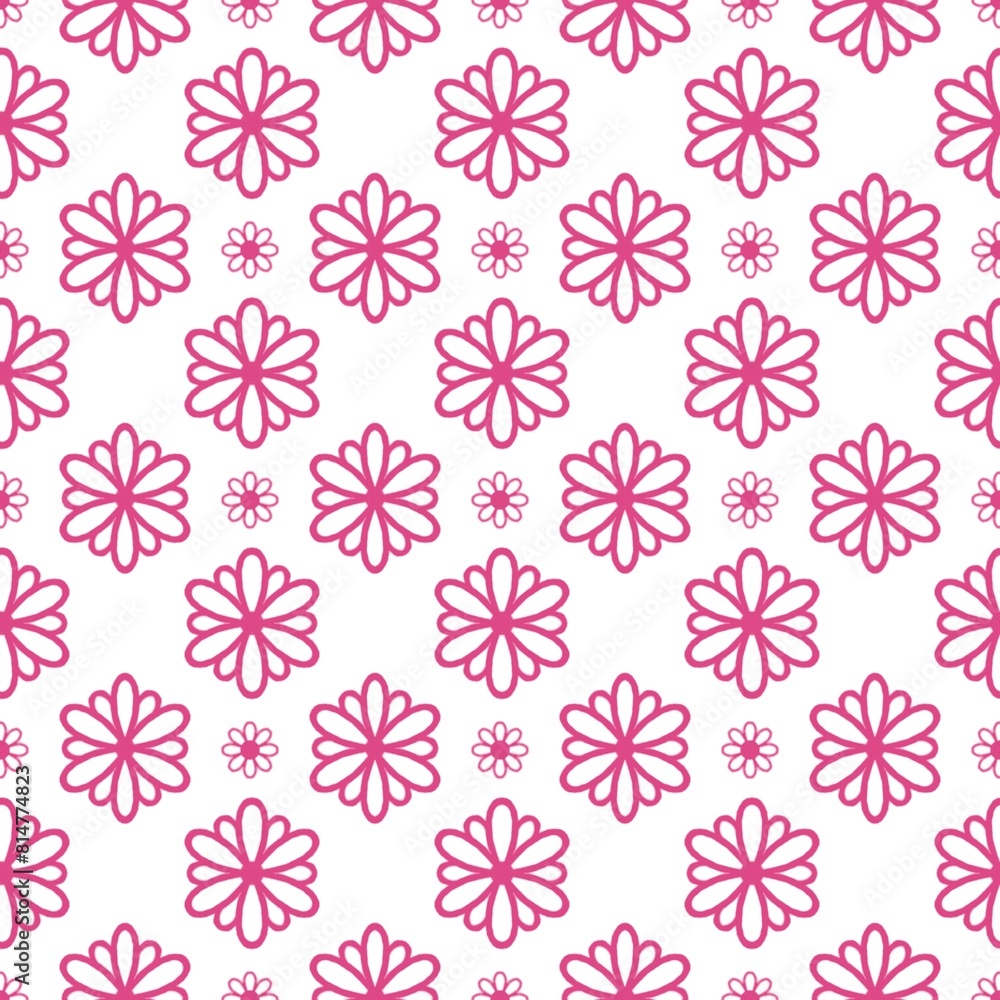 seamless pattern with pink flowers seamless pattern with pink flowers