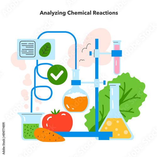Flavor Reversal. Flat Vector Illustration