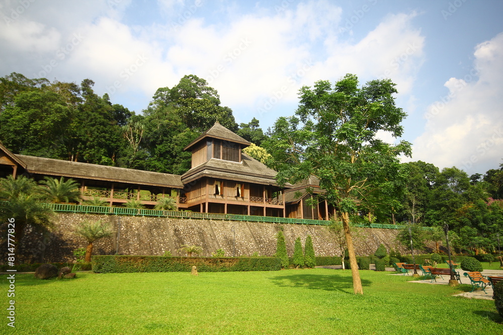 Rattana Rangsan Palace (Throne Hall), the replica of a structure originally built in the same place to accommodate King in old days now open for public. A Famous Landmark of Ranong province, Thailand Rattana Rangsan Palace (Throne Hall), the replica of a structure originally built in the same place to accommodate King in old days now open for public. A Famous Landmark of Ranong province, Thailand