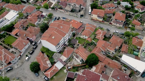 aerial view of area of Kargona Yambol Bulgaria 