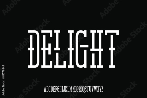 Display alphabet font vector design suitable for headline, magazine, poster, logo and many more