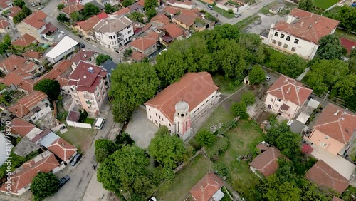 aerial view of area of Kargona Yambol Bulgaria 