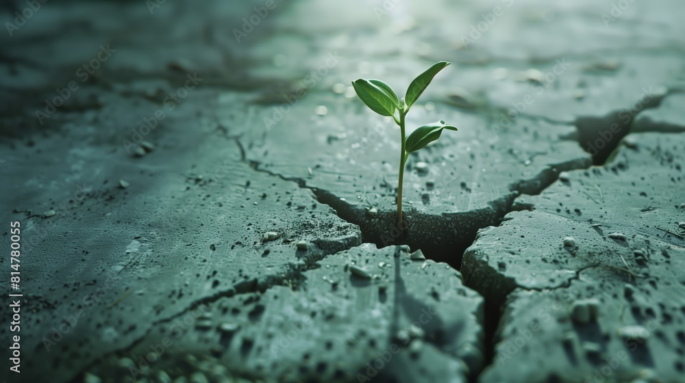Life Finds a Way: Plant Seedling Triumph Over Concrete Life Finds a Way: Plant Seedling Triumph Over Concrete