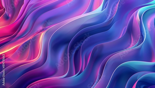 Vibrant and colorful abstract background with swirling shapes, creating an energetic atmosphere