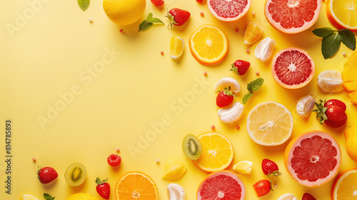 background with fruits