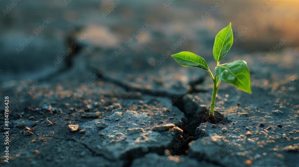 Life Finds a Way: Plant Seedling Triumph Over Concrete Life Finds a Way: Plant Seedling Triumph Over Concrete