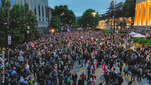 Wallpaper Mural May 13 2024 year The rally on Rustaveli Avenue, the slogan of the rally is not against the Russian law Torontodigital.ca