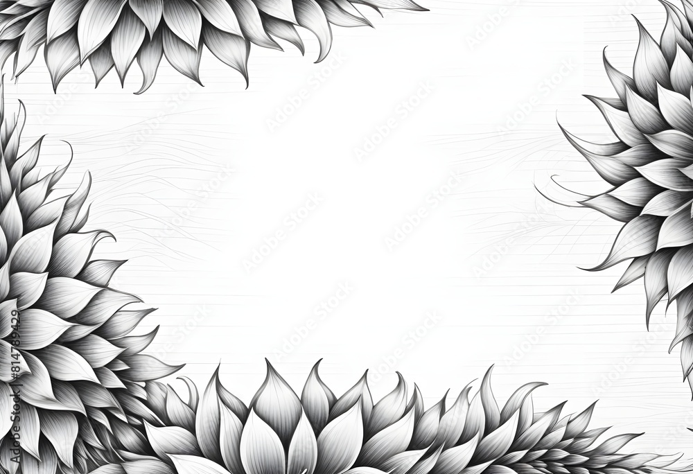 Seamless black and white floral pattern for fabric, wallpaper, and ...