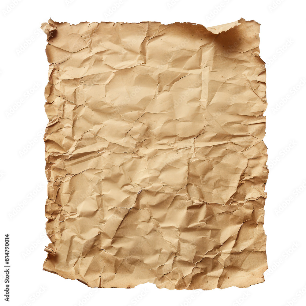 photorealistic old paper scrap, old paper isolated on transparent background photorealistic old paper scrap, old paper isolated on transparent background