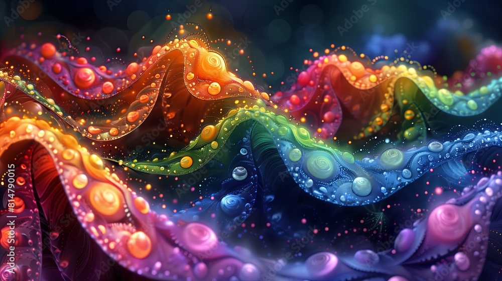 Abstract rainbow fractal colorful background Abstract rainbow fractal colorful background