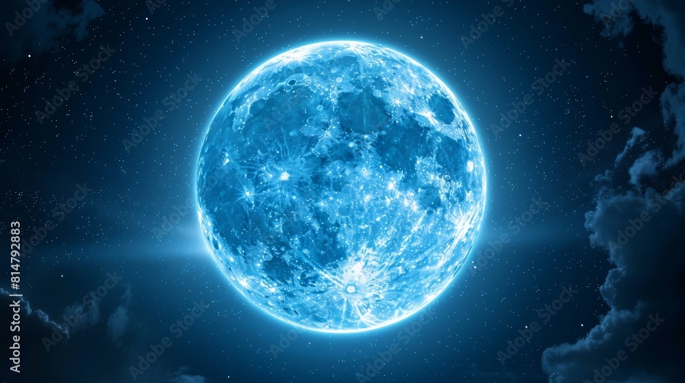 Bright moon surface in dark night sky seen from space, stunning astronomical beauty and wonder Bright moon surface in dark night sky seen from space, stunning astronomical beauty and wonder