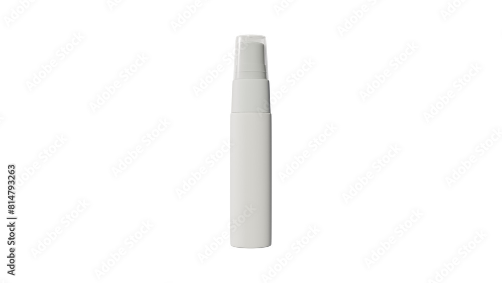 a white spray bottle with a black background a white spray bottle with a black background