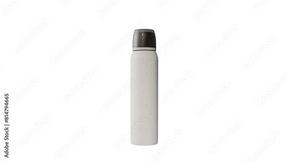 a white spray bottle with a black cap a white spray bottle with a black cap