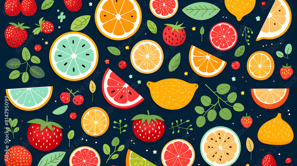 Digital modern fruit minimalist illustrator abstract graphic poster background Digital modern fruit minimalist illustrator abstract graphic poster background