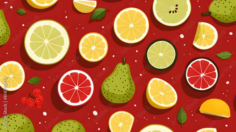 Digital modern fruit minimalist illustrator abstract graphic poster background Digital modern fruit minimalist illustrator abstract graphic poster background