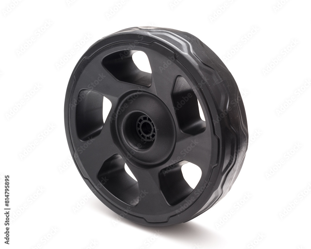 Obraz premium Plastic wheel isolated on white