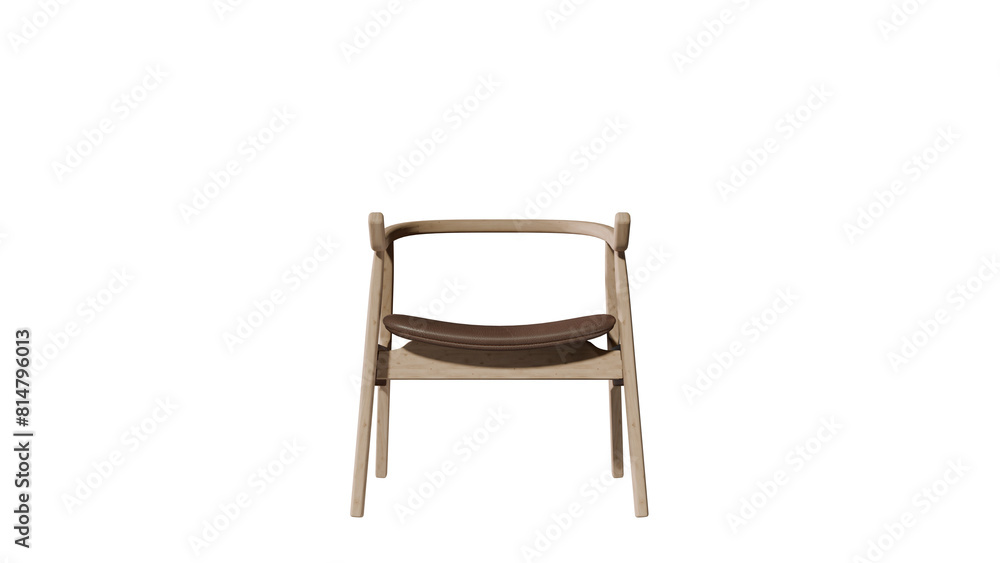 a chair with a seat made of wood and a seat made of leather a chair with a seat made of wood and a seat made of leather