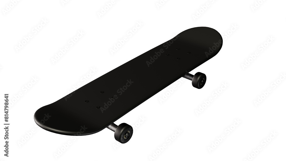 Fototapeta premium a skateboard is shown in a black background