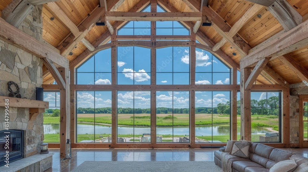 Modern farmhouse country home living room interior design with cozy and rustic decor elements Modern farmhouse country home living room interior design with cozy and rustic decor elements