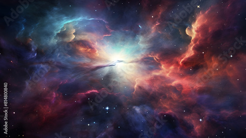 A mesmerizing image of colorful nebulae and star clusters, revealing the wonders of deep space