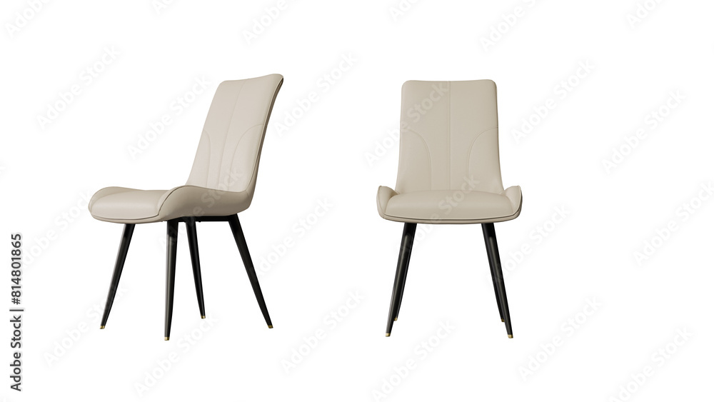 two chairs with black legs and a white chair two chairs with black legs and a white chair