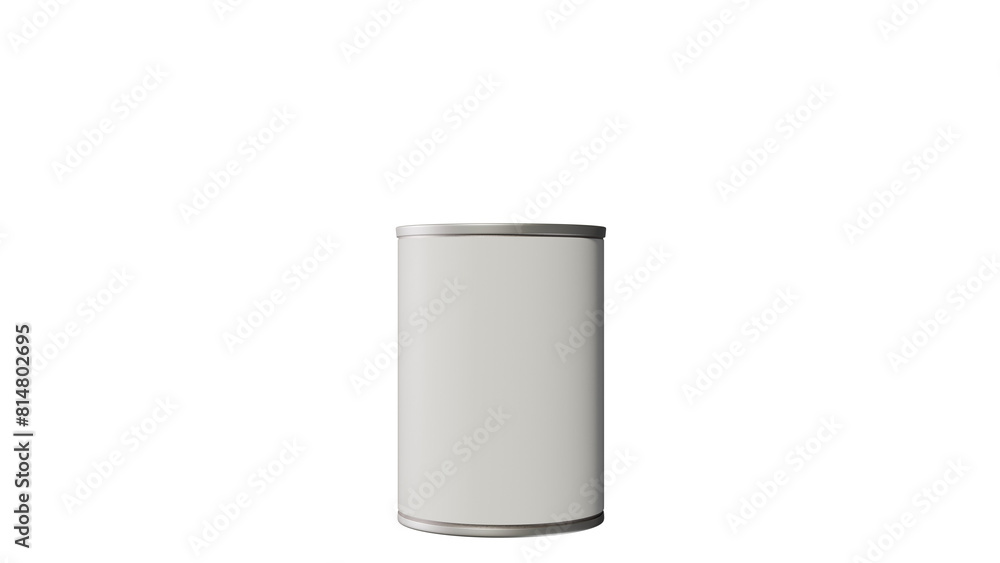 a white can with a black background a white can with a black background