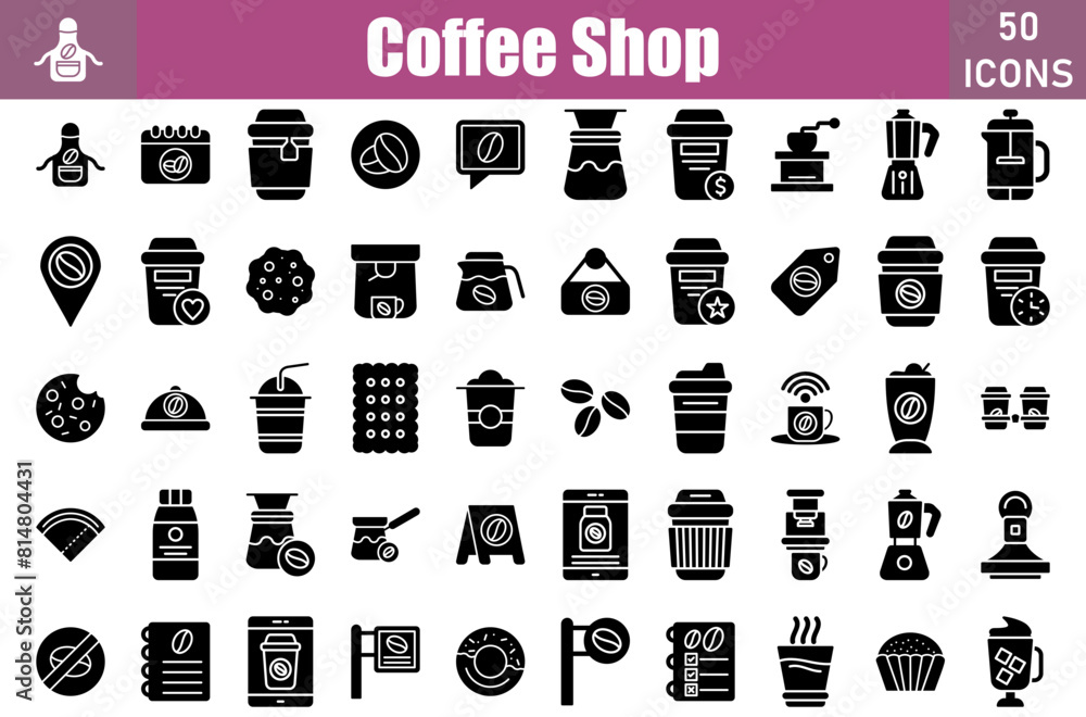 Coffee Shop Icons Set.Perfect Pixel.Vector Illustration Coffee Shop Icons Set.Perfect Pixel.Vector Illustration