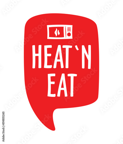 Heat and Eat badge for pre-cooked foods
