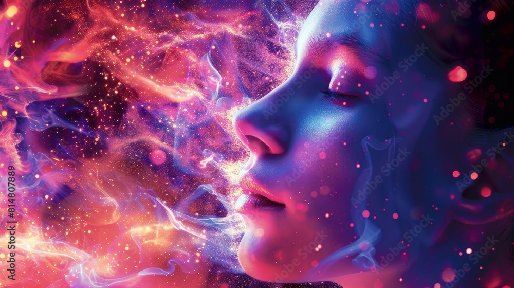 A person surrounded by a glowing aura, eyes closed in deep contemplation, symbolizing clairsentience, the ability to feel energy and emotions. A person surrounded by a glowing aura, eyes closed in deep contemplation, symbolizing clairsentience, the ability to feel energy and emotions.