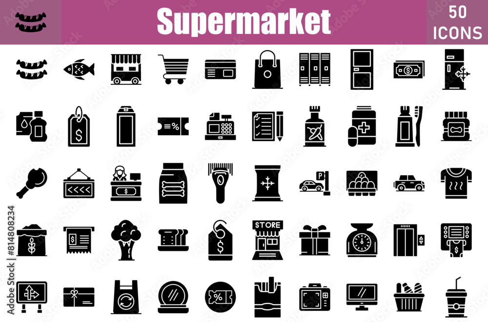 Super Market Icons Set.Perfect Pixel.Vector Illustration Super Market Icons Set.Perfect Pixel.Vector Illustration
