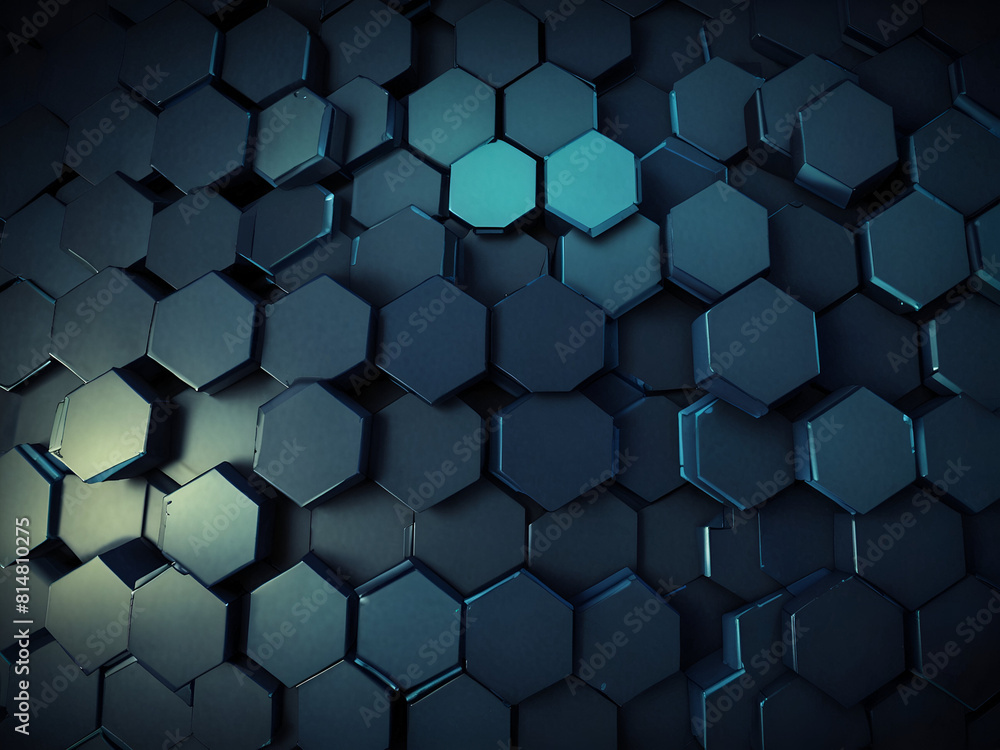 Blue hexagonal background Blue hexagonal background