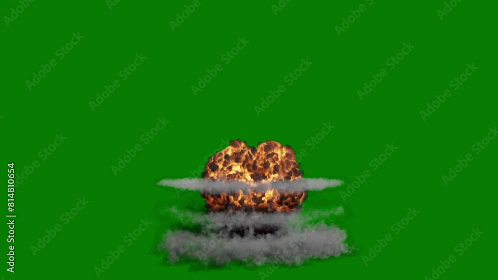 Catastrophic Nuclear Explosion with Mushroom Cloud