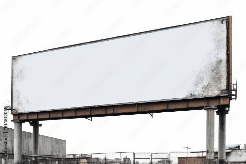 Blank a large billboard on the sky view background. Blank a large billboard on the sky view background.