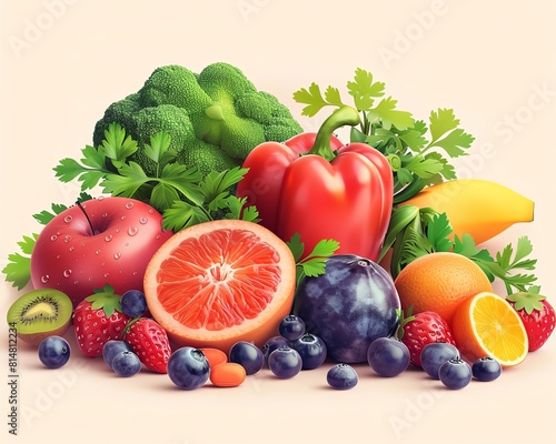 Nutritional seminar on vitamin benefits  theme health education  front view  learning health tips  digital tone  Complementary Color Scheme
