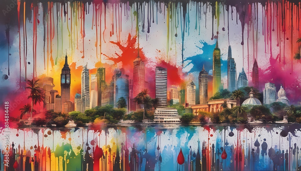 Obraz premium Paint Art by Generative AI