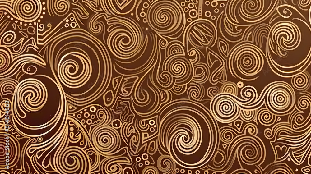 Abstract Seamless pattern with floral element henna style vector image Abstract Seamless pattern with floral element henna style vector image
