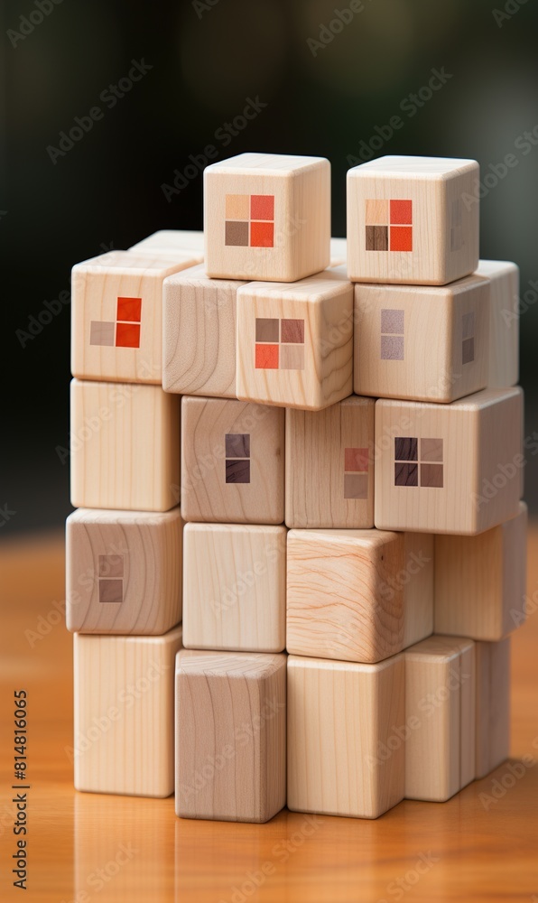 Obraz premium stack of blocks