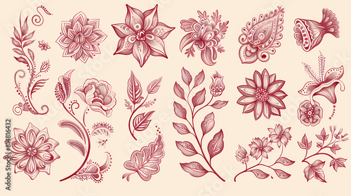 Old lace seamless pattern ornamental flowers vector image