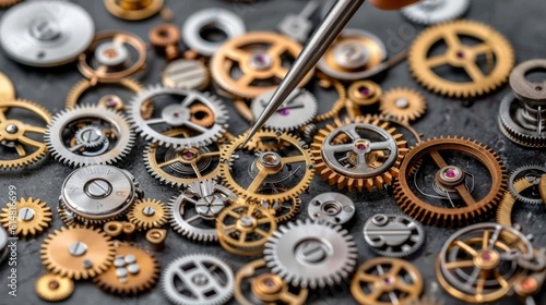 a watchmaker working on a watch