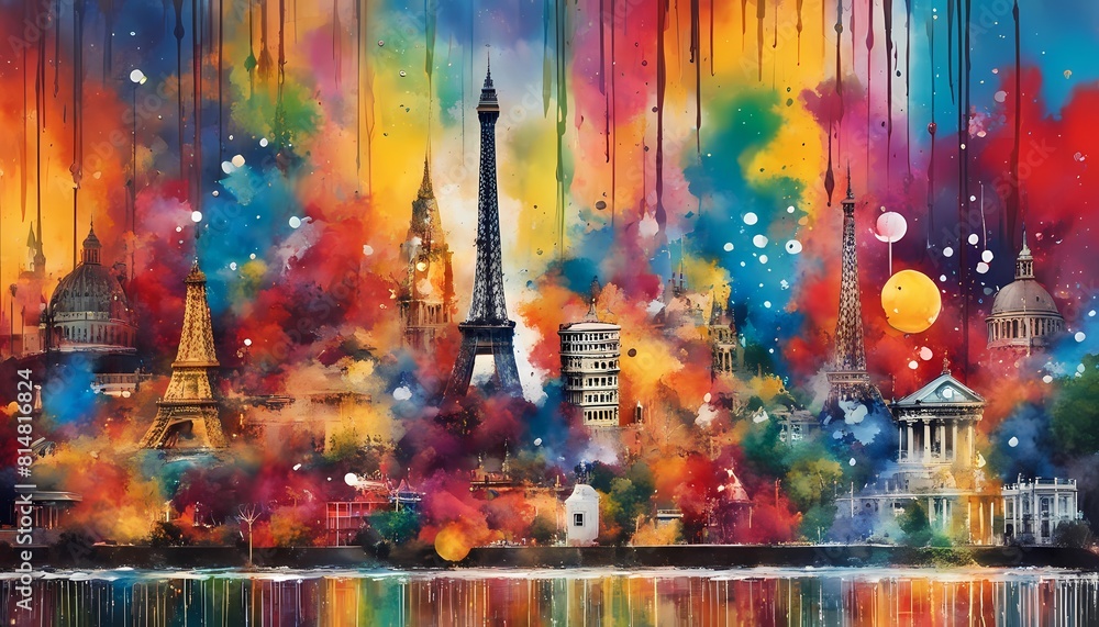 Obraz premium Paint Art by Generative AI