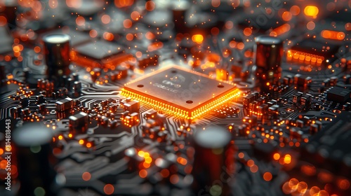 Behold the elegance of microelectronics, where the tiniest components come together to form a masterpiece of technological ingenuity,