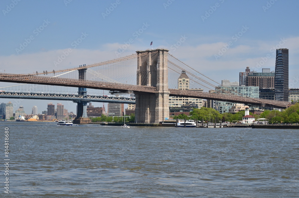 Naklejka premium BROOKLYN BRIDGE,MANHATTAN BRIDGE