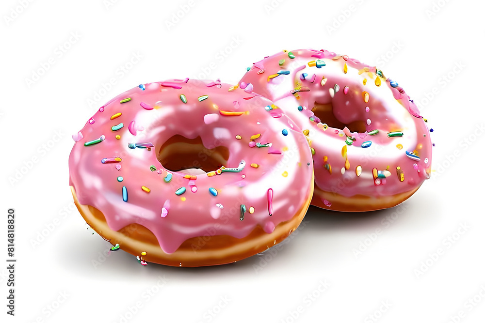 donut isolated on white donut isolated on white