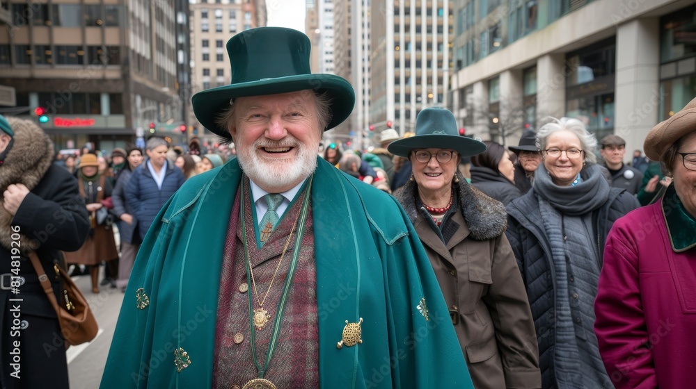 Stylish st. Patricks day celebration. joyful green parade for trendy festivities Stylish st. Patricks day celebration. joyful green parade for trendy festivities
