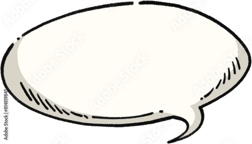 black and white speech bubble