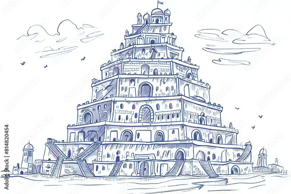 city leaning tower outline 